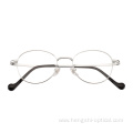 New Fashion Stainless Steel Round Eyeglass Frames Women Mens Custom Optical Eyeglasses